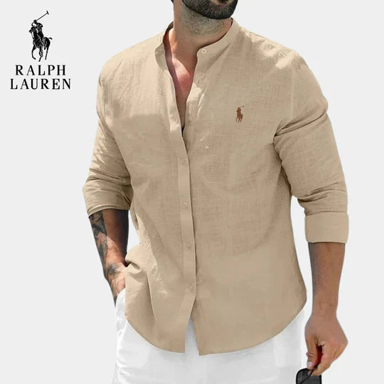 Camisa-Vestido RL™ con Cuello Estilo Oficial Elegante