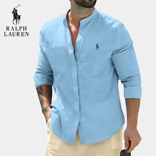Camisa-Vestido RL™ con Cuello Estilo Oficial Elegante