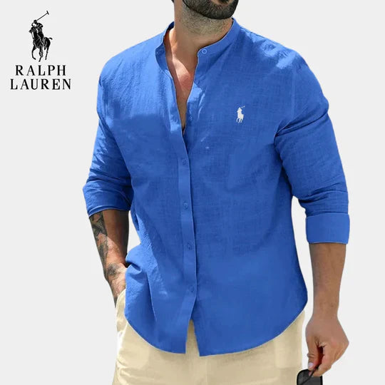 Camisa-Vestido RL™ con Cuello Estilo Oficial Elegante