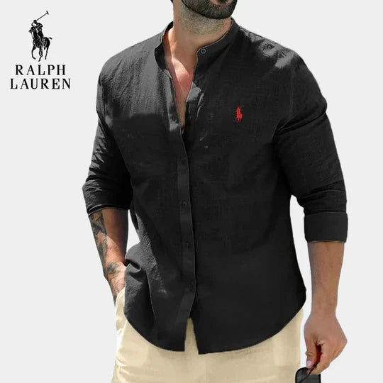 Camisa-Vestido RL™ con Cuello Estilo Oficial Elegante
