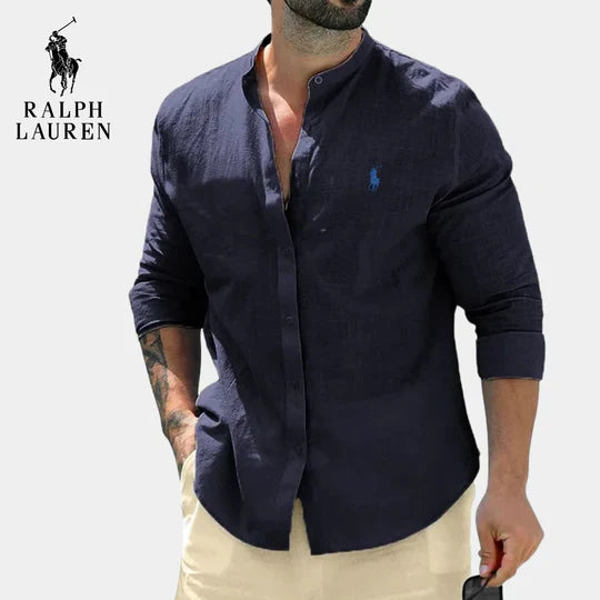 Camisa-Vestido RL™ con Cuello Estilo Oficial Elegante