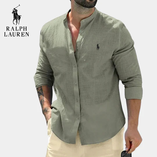 Camisa-Vestido RL™ con Cuello Estilo Oficial Elegante
