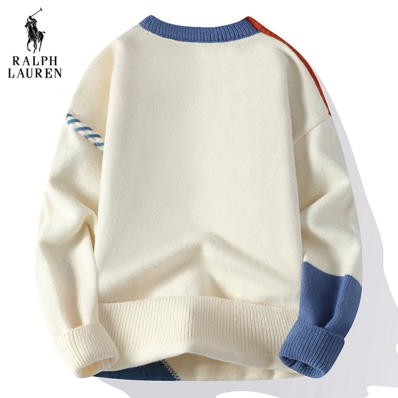 Lässiger Patchwork-Pullover – Abverkaufspreis