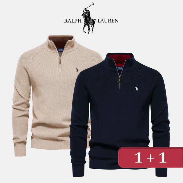 Jersey con cuello con cremallera R&amp;L 1+1 (LIQUIDACIÓN)