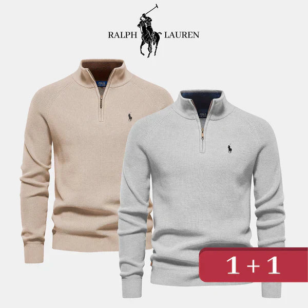 Jersey con cuello con cremallera R&amp;L 1+1 (LIQUIDACIÓN)