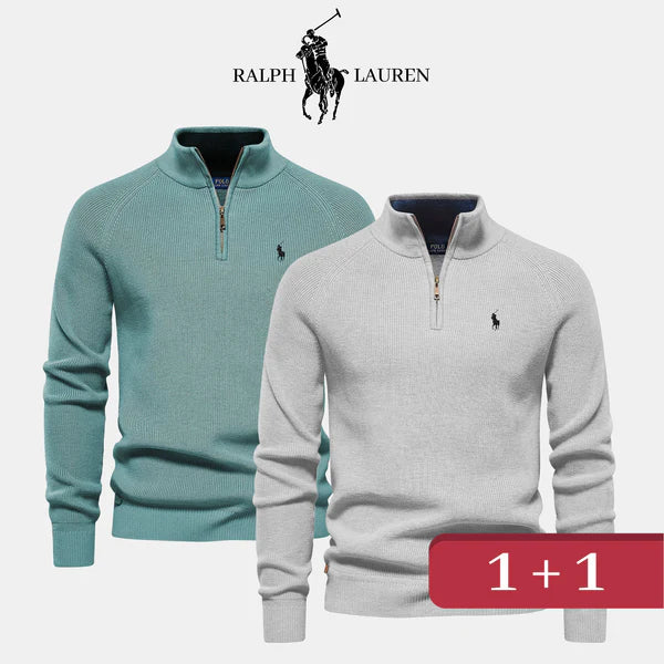 Jersey con cuello con cremallera R&amp;L 1+1 (LIQUIDACIÓN)