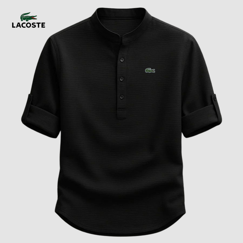 LC™ | Chemise Col Mao Élégante – Tissu Premium