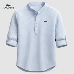 LC™ | Chemise Col Mao Élégante – Tissu Premium