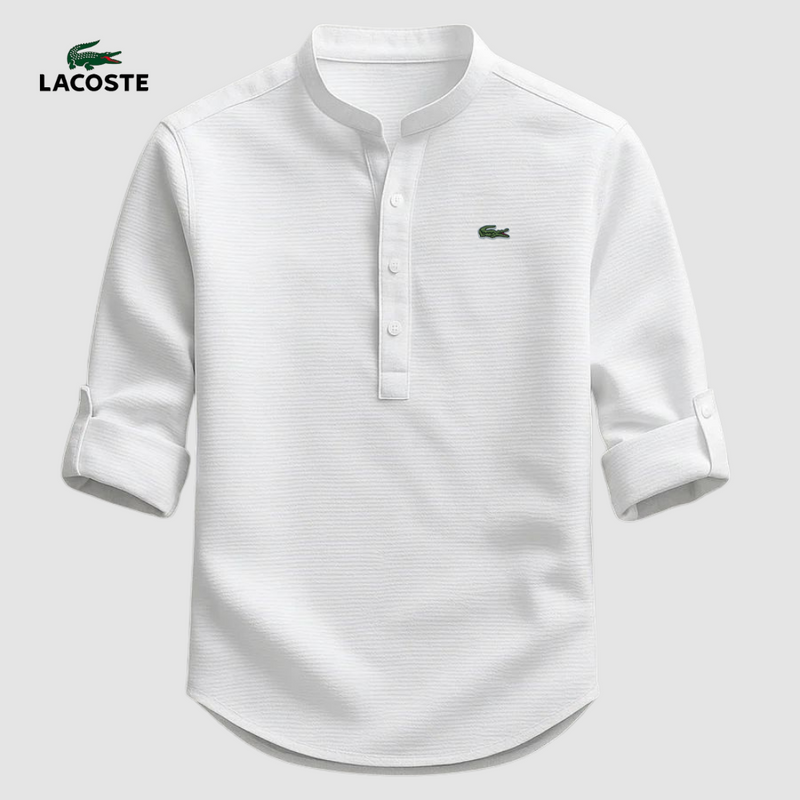 LC™ | Chemise Col Mao Élégante – Tissu Premium